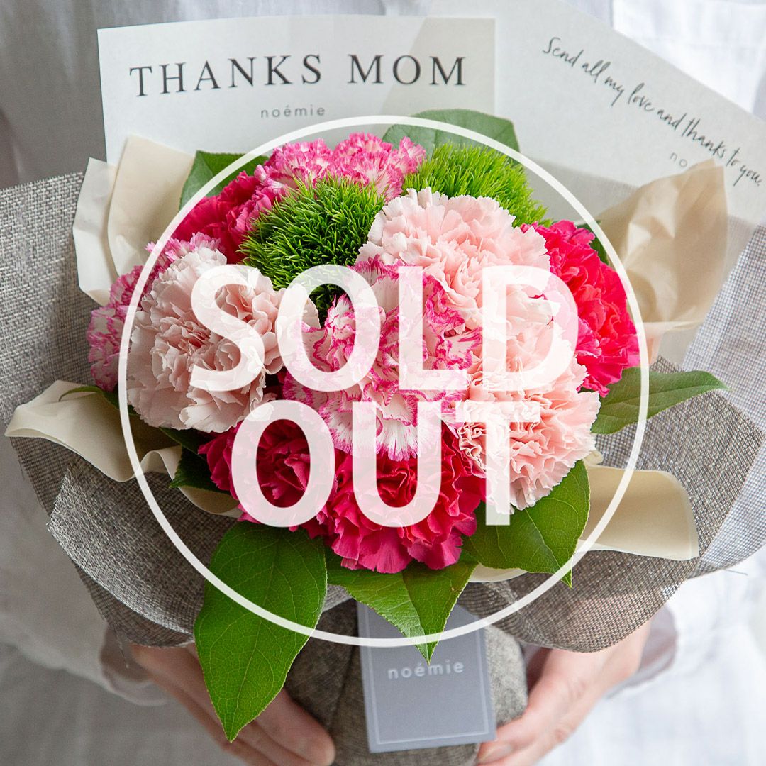 母の日】そのまま飾れるメッセージブーケ(L)/ストロベリー | noemie