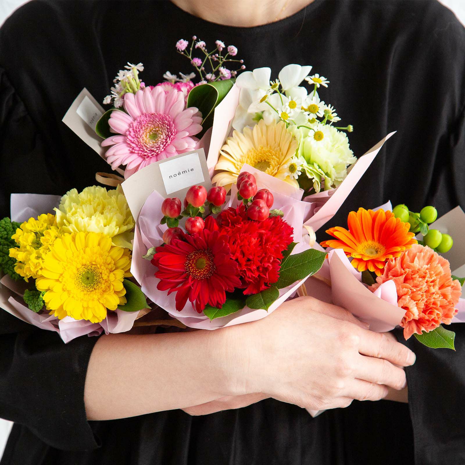 そのまま飾れる小さな花束の詰め合わせ(5個入)※追加可能 | noemie 