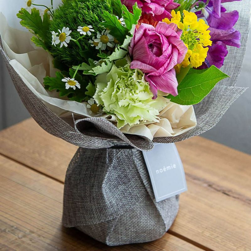 1～3月】そのまま飾れる春のメッセージブーケ(L)/ピンク | noemie