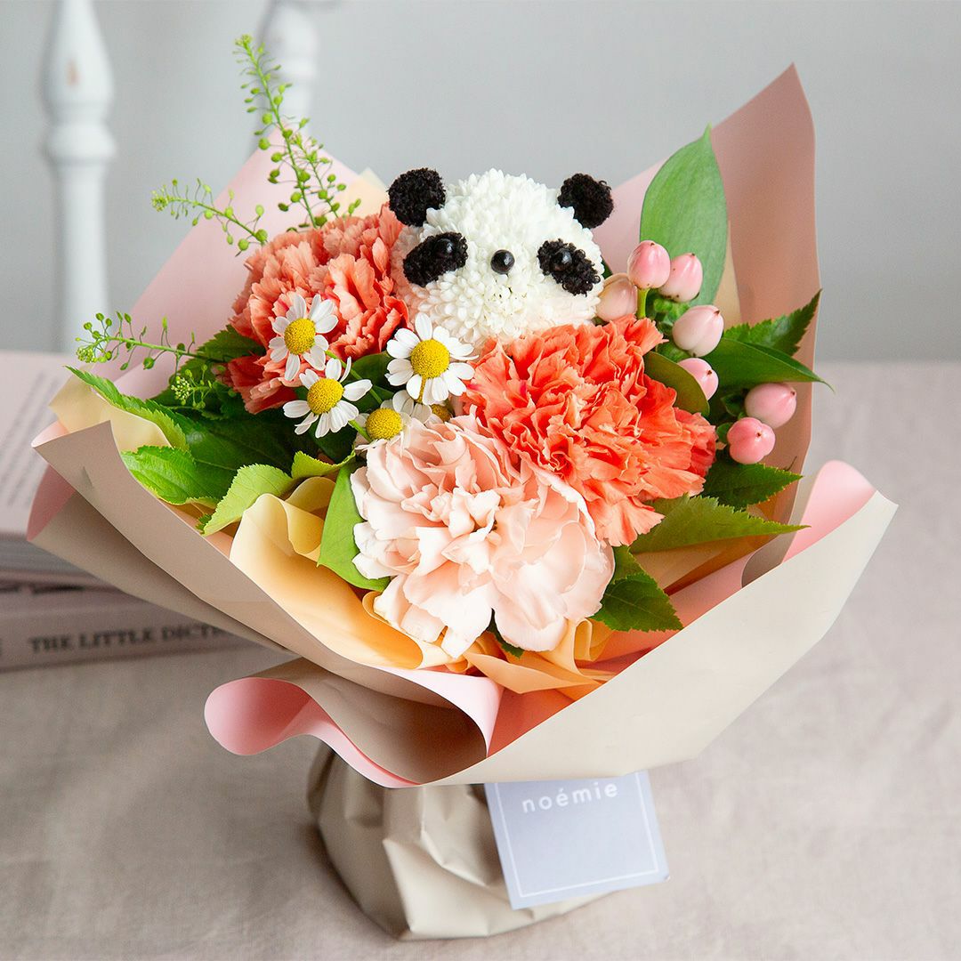 eギフト】そのまま飾れる“うさぎ”のブーケ(M) | noemie（ノエミ）